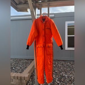 SafTbac Chiller Killer Orange Jumpsuit Made In USA Size M